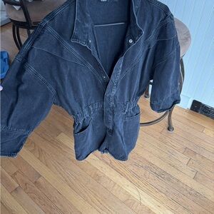 Zara Charcoal Denim Jumpsuit